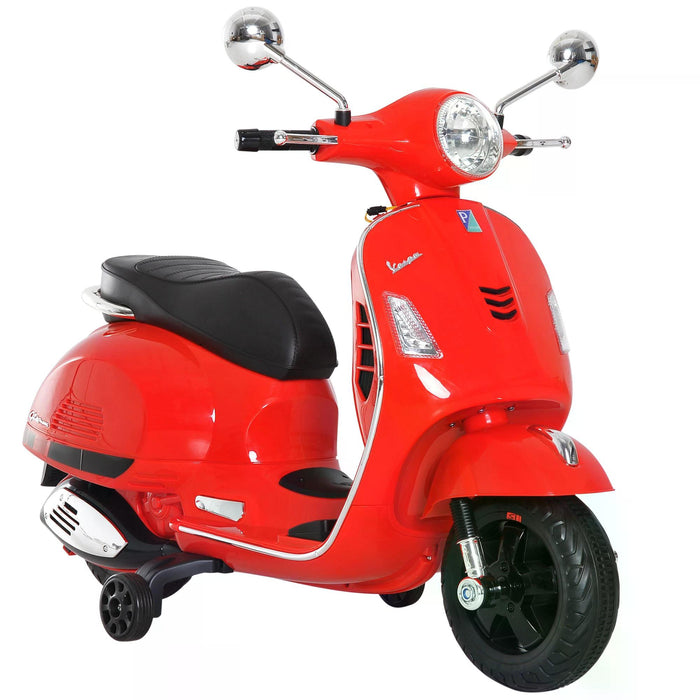 Kids Ride On Motorcycle with 6V Battery - LED Lights and Sleek Red Design - Perfect Electric Motorbike for Children's Outdoor Play