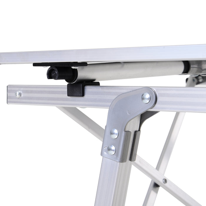 Aluminum Folding Picnic Table, 3FT - Portable and Lightweight with Roll-Up Top - Ideal for Camping, BBQs, and Outdoor Activities