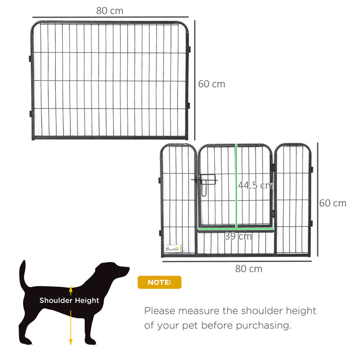 Heavy Duty 12-Panel Pet Playpen - Foldable Steel Puppy Exercise Fence with Dual Locking Doors - Ideal for Small Dogs & Playful Puppies Safety