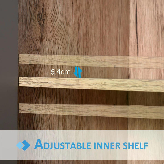 Under Sink Storage Organizer - Floor-Standing Cupboard with Adjustable Shelf, 2-Door Bathroom Cabinet in Versatile Grey - Ideal for Bathroom Space Saving & Organization