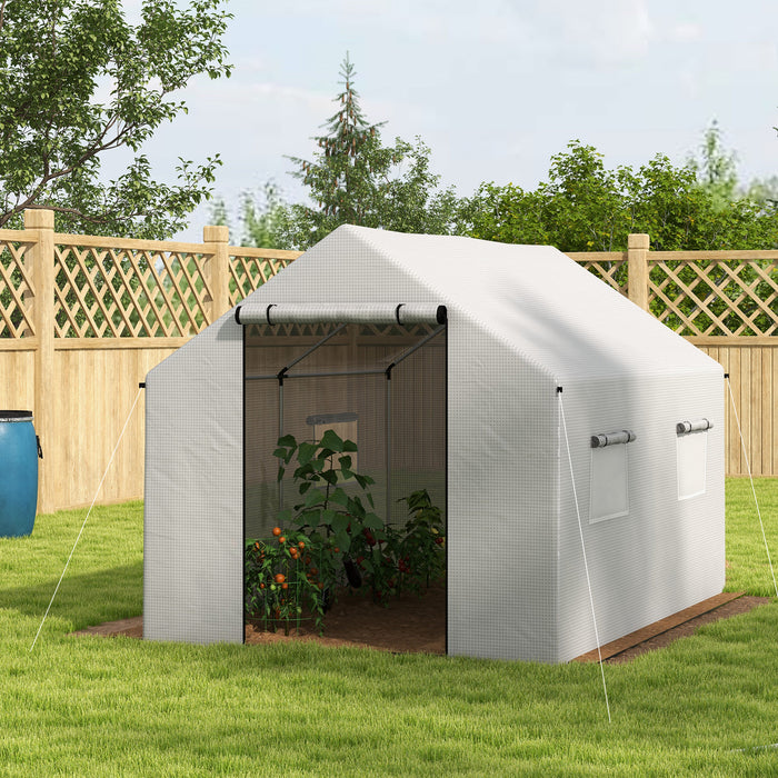 Polytunnel Greenhouse - Durable Polyethylene Cover, 2x3M Walk-In Structure - Perfect for Year-Round Gardening & Crop Protection