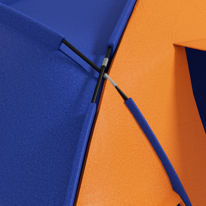 4-6 Person Large Tunnel Camping Tent - Dual Bedroom, Spacious Living Area, and Porch - 2000mm Waterproof and Portable with Carrying Bag