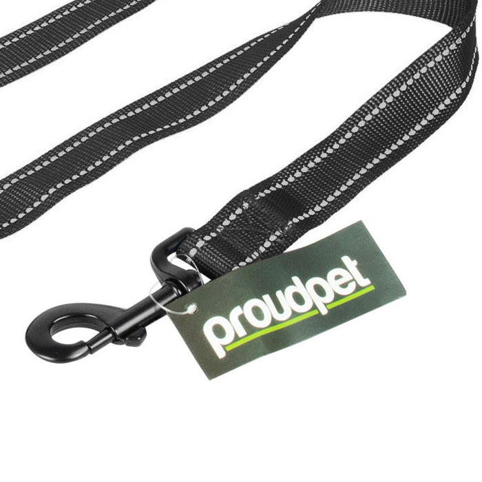 Heavy-Duty 1.8 Meter Dog Leash - Durable, Weather-Resistant Black Lead - Ideal for Training and Walking for Medium to Large Breeds