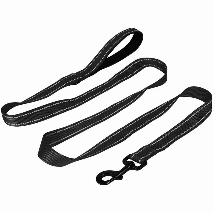 Heavy-Duty 1.8 Meter Dog Leash - Durable, Weather-Resistant Black Lead - Ideal for Training and Walking for Medium to Large Breeds