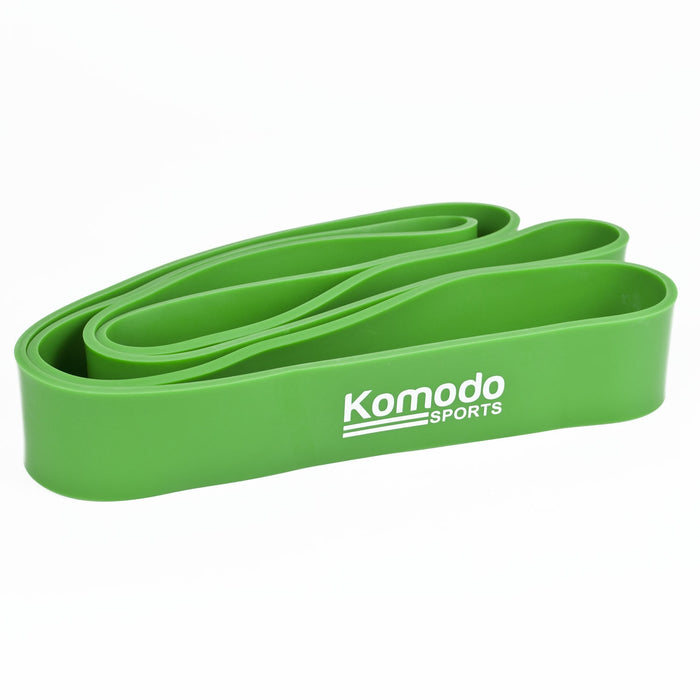Extra-Wide 45mm Green Resistance Band - Durable Stretch Fitness Equipment - Ideal for Strength Training and Muscle Toning