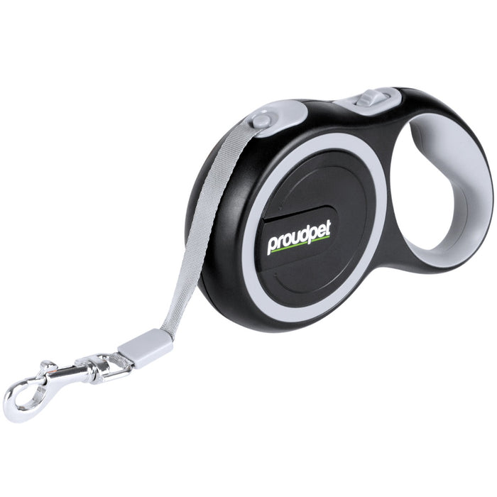 Heavy-Duty 5m Retractable Dog Leash - Smooth Extension and Retraction, Comfort Grip Handle - Ideal for Walking Medium to Large Dogs