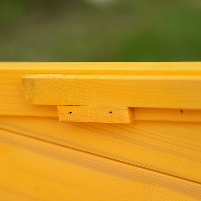 Outdoor Wooden Cat House - Water-Resistant Roof, Enclosed Kitty Play Shelter with Door and Window - Ideal for Garden Pet Haven and Privacy