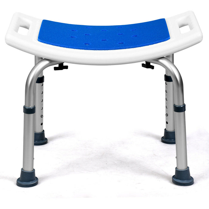 Height Adjustment Feature - Durable and Compact Shower Stool - Ideal for Elderly, Disabled, and Post-Surgery Recovery Individuals