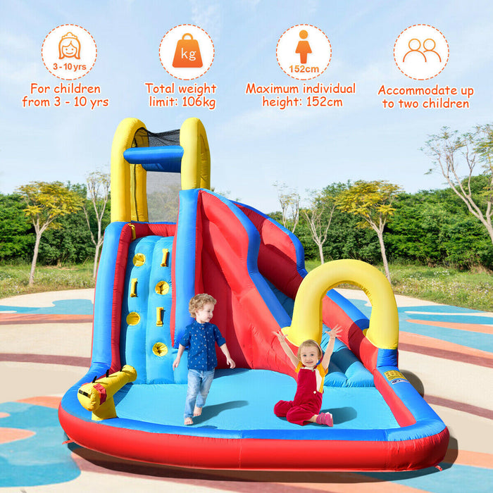 Inflatable Fun Windmill - Water Slide with Splash Pool Feature - Ideal for Kids' Summer Outdoor Activities
