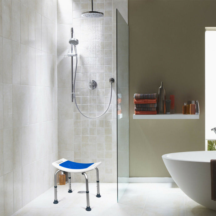 Height Adjustment Feature - Durable and Compact Shower Stool - Ideal for Elderly, Disabled, and Post-Surgery Recovery Individuals