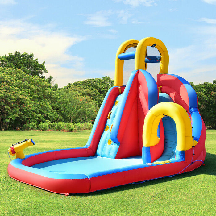 Inflatable Fun Windmill - Water Slide with Splash Pool Feature - Ideal for Kids' Summer Outdoor Activities