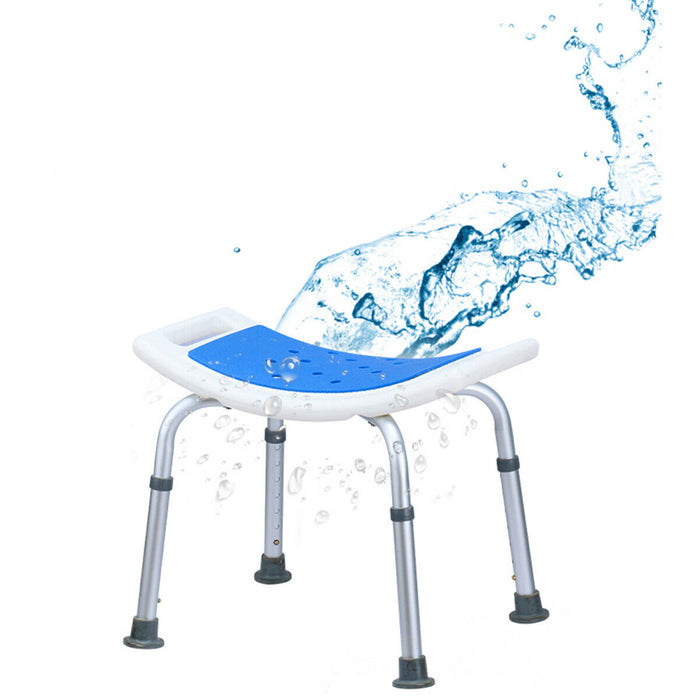 Height Adjustment Feature - Durable and Compact Shower Stool - Ideal for Elderly, Disabled, and Post-Surgery Recovery Individuals