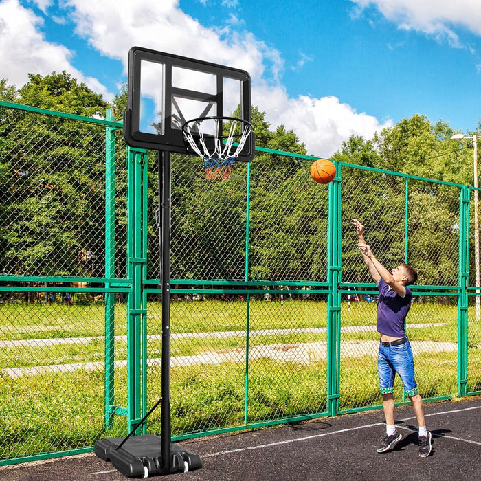 Adjustable Height Basketball Stand 2.45M-3.05M - Portable Sports Equipment for Kids and Adults - Ideal for Improving Basketball Skills and Fun Family Play