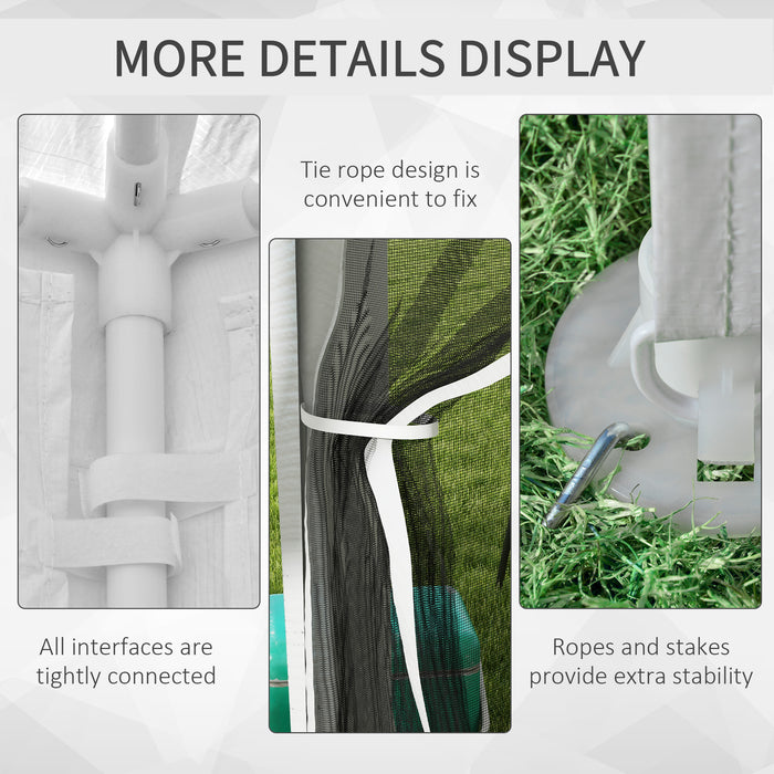 Waterproof PE Canopy Shade - 4x3m Outdoor Party Tent Wedding Gazebo with Panels - Ideal for Events & Garden Gatherings