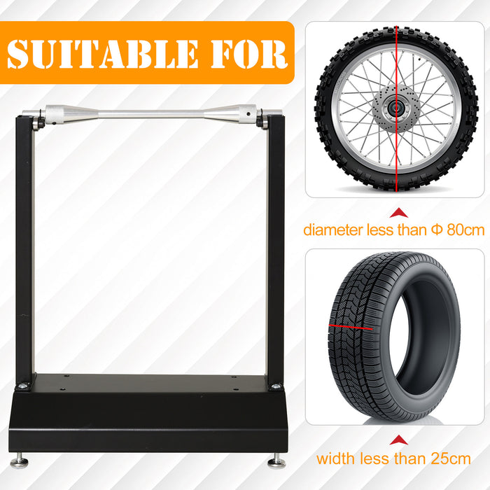 BikeMaster Easy Lift & Balance Stand - Motorcycle/Bicycle Portable Support with Rotating Adjustment - Ideal for Maintenance and Storage Stability