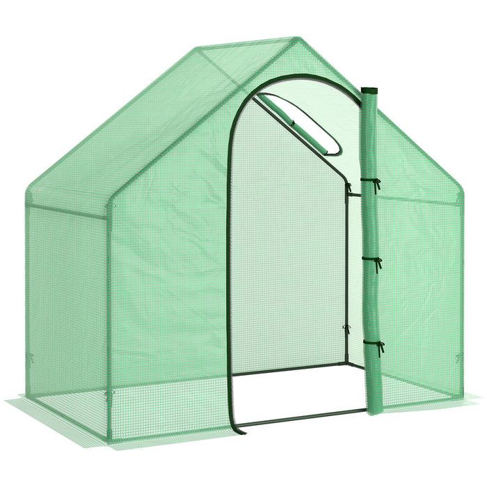Garden Grow House Walk-In Greenhouse - 180x100x168 cm with Roll-Up Door & Ventilation Window - Ideal for Plant Protection & Extended Growing Season