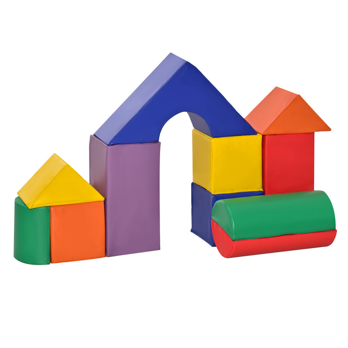Kids Climb & Crawl Gym - 11-Piece Soft Foam Play Blocks for Building and Stacking - Non-Toxic, Educational Activity Set for Toddlers