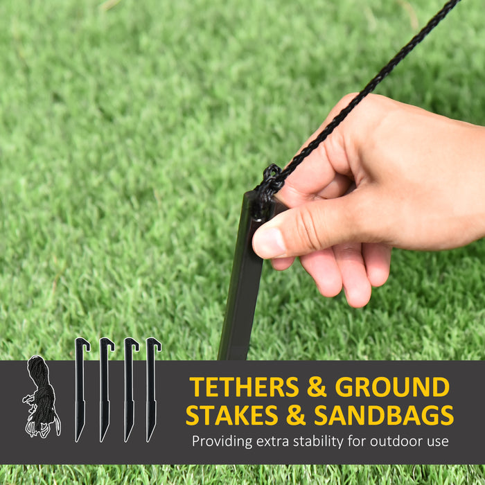 Inflatable Santa Claus Chimney Scene 7ft - Outdoor LED Lit Christmas Blow-Up Decoration - Perfect for Garden Display and Holiday Lawn Parties