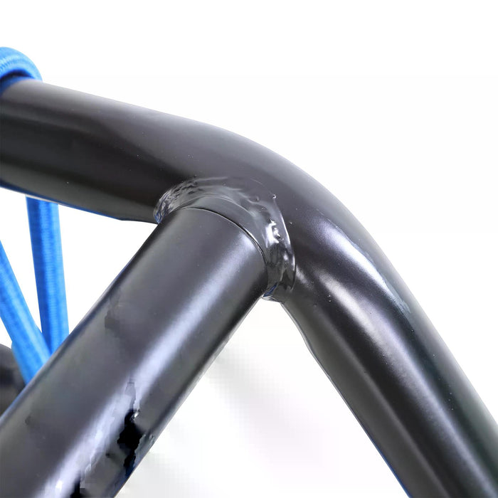 Mini Hexagon Trampoline with 40" Steel Frame - Durable Indoor/Outdoor Fitness Equipment in Blue - Ideal for Kids and Cardio Workouts