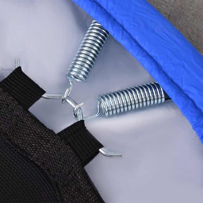 Compact 91cm Aerobic Trampoline Rebounder with Sponge Edge - Indoor/Outdoor Fitness Round Jumper, Blue - Ideal for Cardio Workouts and Core Training