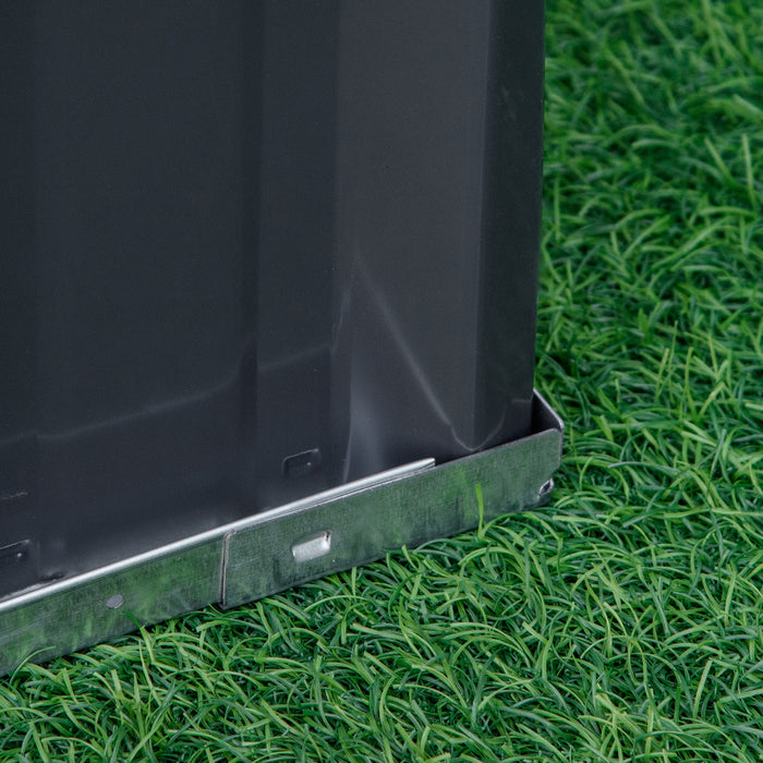 3-Tier Metal Elevated Garden Bed Kit - Raised Planter Box for Backyard and Patio Gardening - Includes Gloves for Growing Vegetables, Herbs, and Flowers