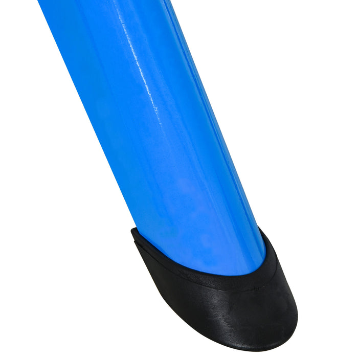 8-Level Steel Indoor Cycling Trainer - Stationary Exercise Bike Stand with Adjustable Resistance, Blue - Ideal for Home Cardio Workouts and Training