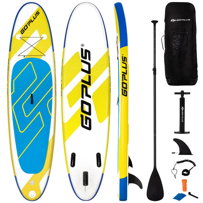 Inflatable 11FT Stand Up Paddle Board - Lake Blue with Hand Pump - Ideal for SUP Surfing and Beginner Paddlers