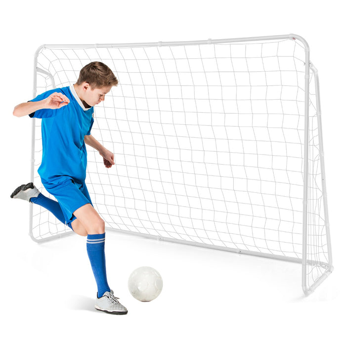 Youth Soccer Training Kit - Net and Metal Frame, Practice Equipment - Ideal for Home Training for Children
