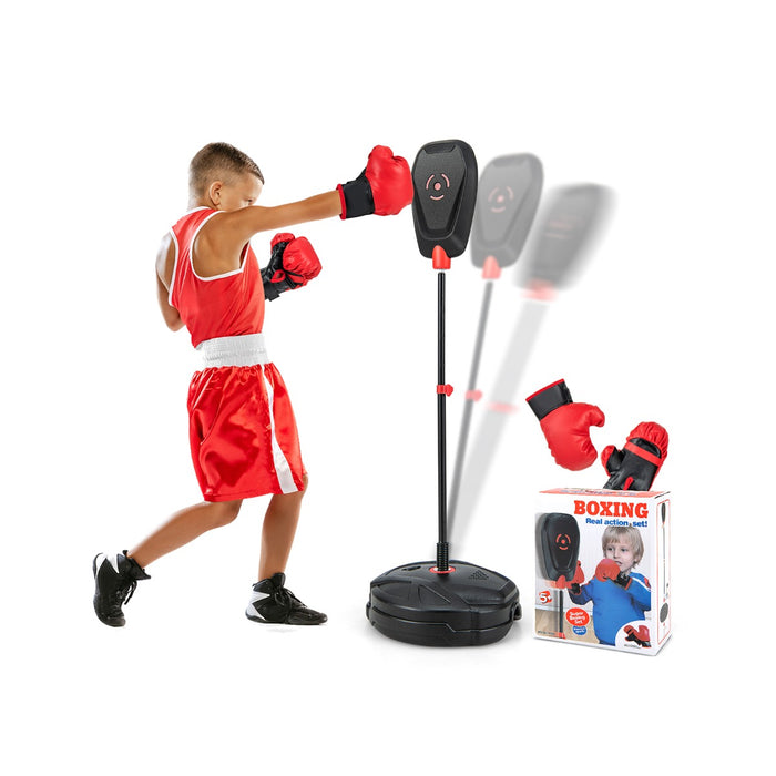 Inflation-Free Brand - Boxing Set Including Punching Bag and Gloves - Perfect for Training and Stress Relief