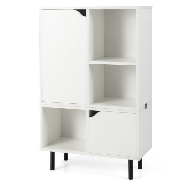 Stackable Bookcase - Adjustable Shelf and Storage Cubes, Ideal for Living Room and Bedroom - Solution for Space Saving and Organization