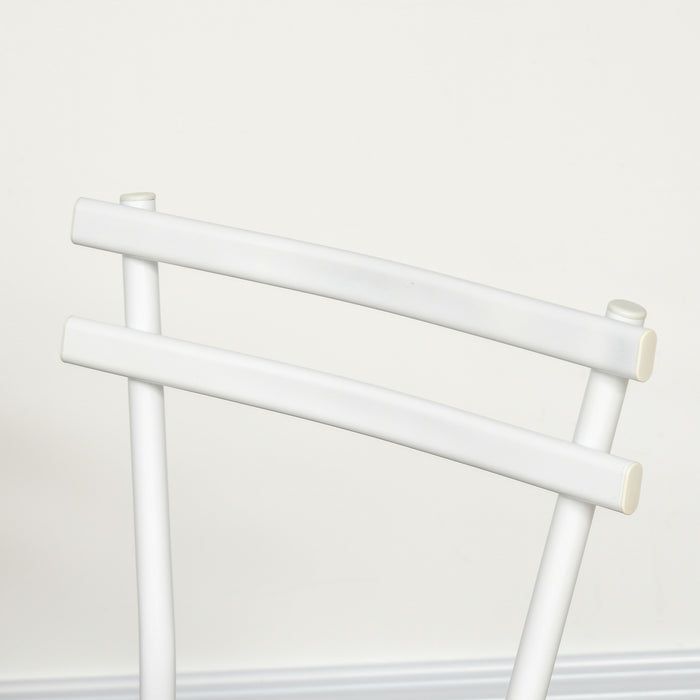 Oval 3-Piece Dining Set with Storage Shelf - Kitchen Table and 2 Chairs, Natural Finish and Sturdy Steel Frame - Ideal for Small Spaces & Cozy Dining