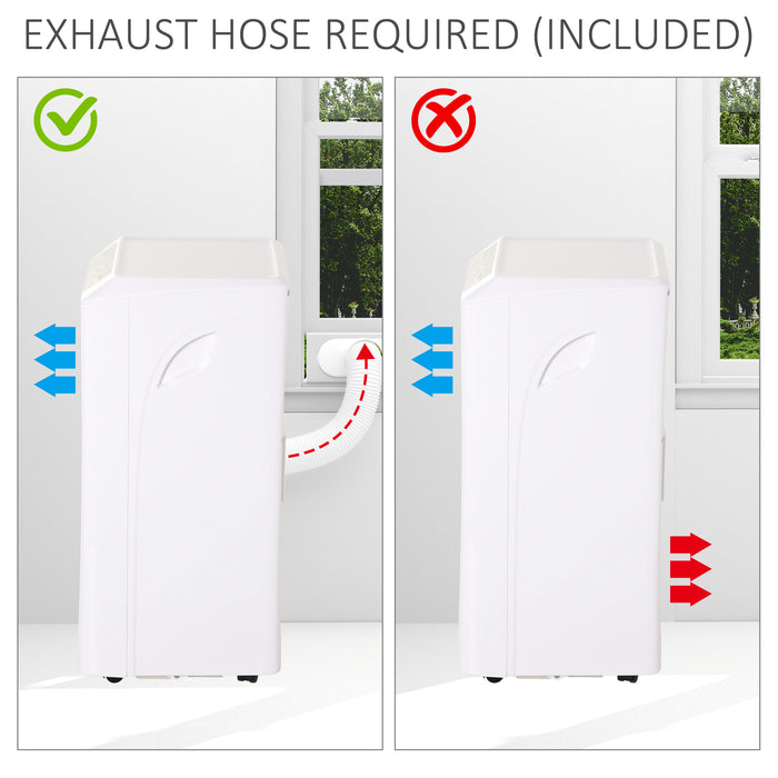 1003W Portable AC Unit - Remote-Controlled, Multi-Mode Mobile Air Conditioner with LED Display - Ideal for Cooling, Dehumidifying, Ventilating Spaces