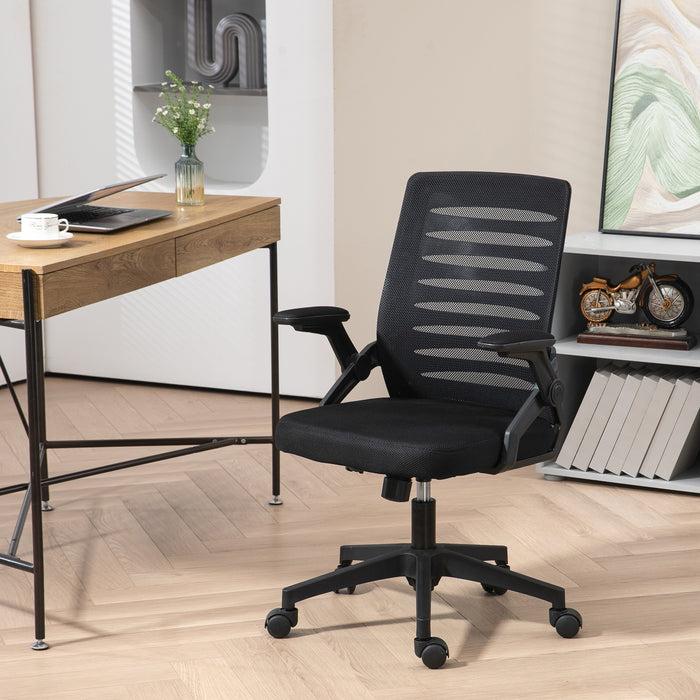 Ergonomic Mesh Swivel Chair - Adjustable Home Office Task Seat with Lumbar Support - Comfortable Computer Desk Chair for Long Working Hours