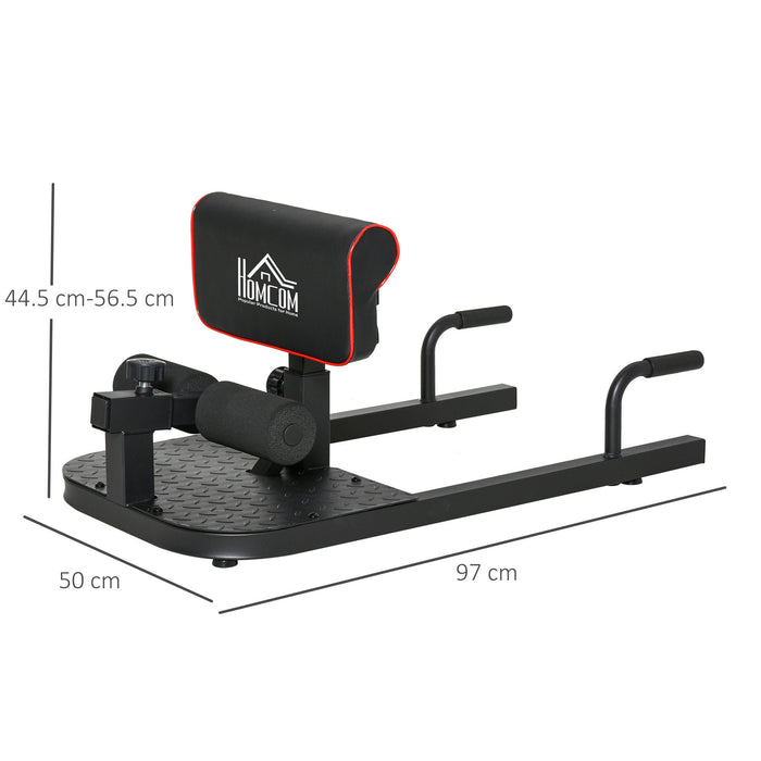 3-in-1 Padded Push Up Sit Up Deep Sissy Squat Machine - Multifunctional Home Gym Leg Fitness Equipment - Ideal for Full Body Workouts and Strength Training