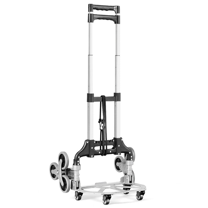 Hand Truck Outdoor Utility - Folding Design with 4 Universal Wheels and Elastic Rope - Ideal for Easy Transportation of Heavy Objects Outdoors