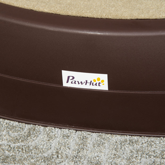 Foldable Dog Stairs for Easy Access - 3-Step Pet Steps with Anti-Slip Mats, Ideal for High Beds and Sofas, 49 x 38 x 38 cm, Brown - Perfect for Small to Medium Pets Climbing Comfort