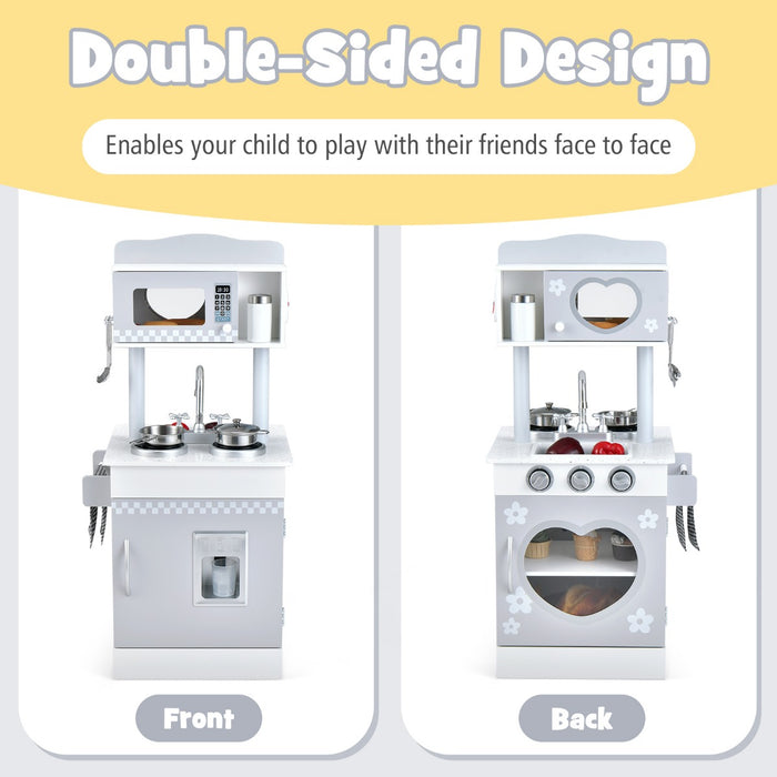 KidKraft Deluxe Playset - Double-Sided Kid's Kitchen with Stove and Sink - Interactive Toy for Creative and Imaginative Play