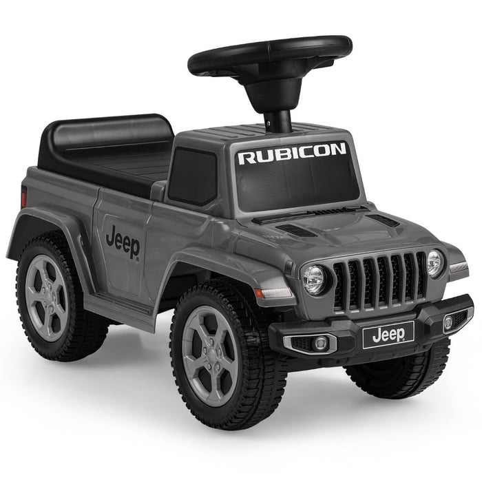Jeep - Licensed Ride On Push Car with Steering Wheel and Engine Sound, Grey - Ideal for Toddlers Aged 18-36 Months