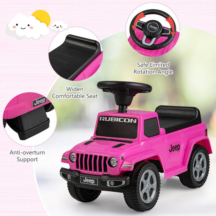 Jeep - Licensed Ride On Push Car with Steering Wheel and Engine Sound, Grey - Ideal for Toddlers Aged 18-36 Months