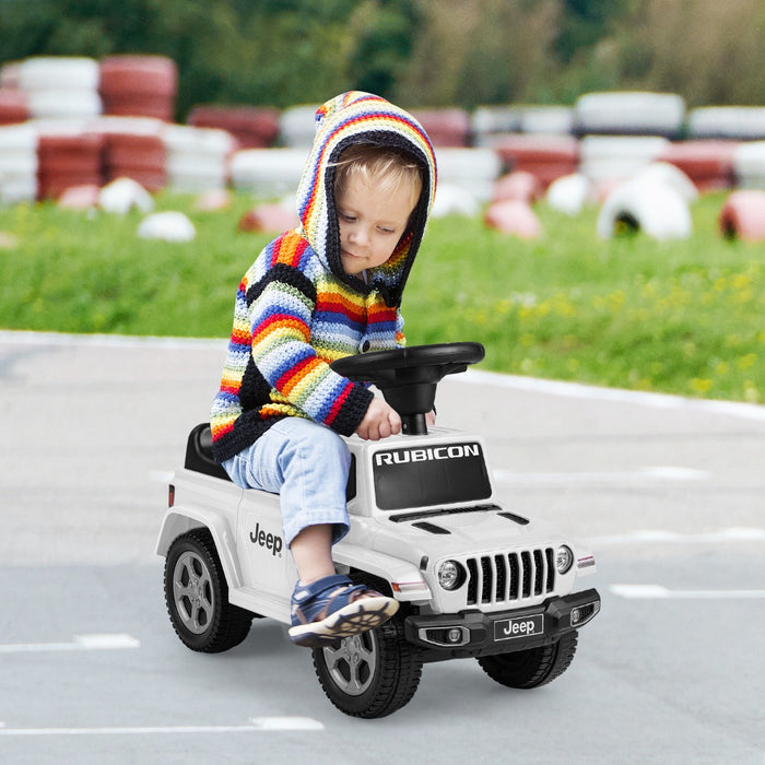 Jeep - Licensed Ride On Push Car with Steering Wheel and Engine Sound, Grey - Ideal for Toddlers Aged 18-36 Months