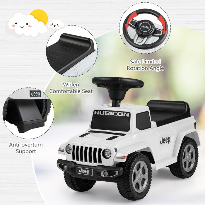 Jeep - Licensed Ride On Push Car with Steering Wheel and Engine Sound, Grey - Ideal for Toddlers Aged 18-36 Months