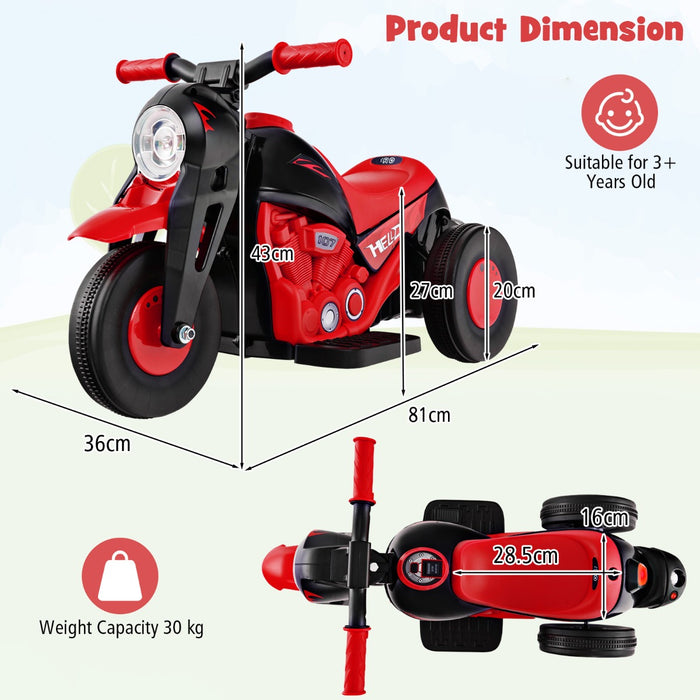 6V Bubble Maker Motorcycle - Electric Kid Ride - Ideal For Children's Outdoor Fun