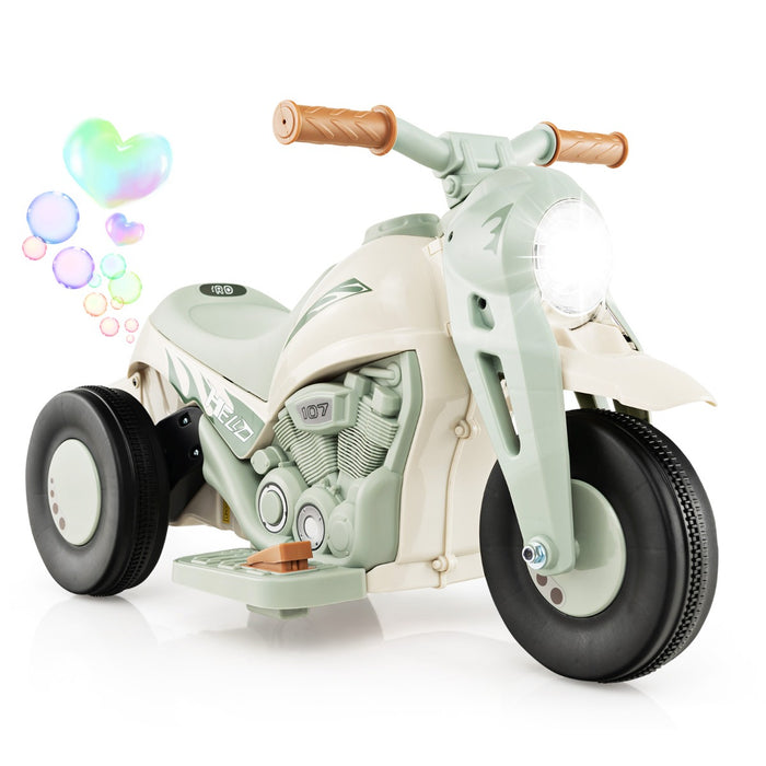 6V Bubble Maker Motorcycle - Electric Kid Ride - Ideal For Children's Outdoor Fun