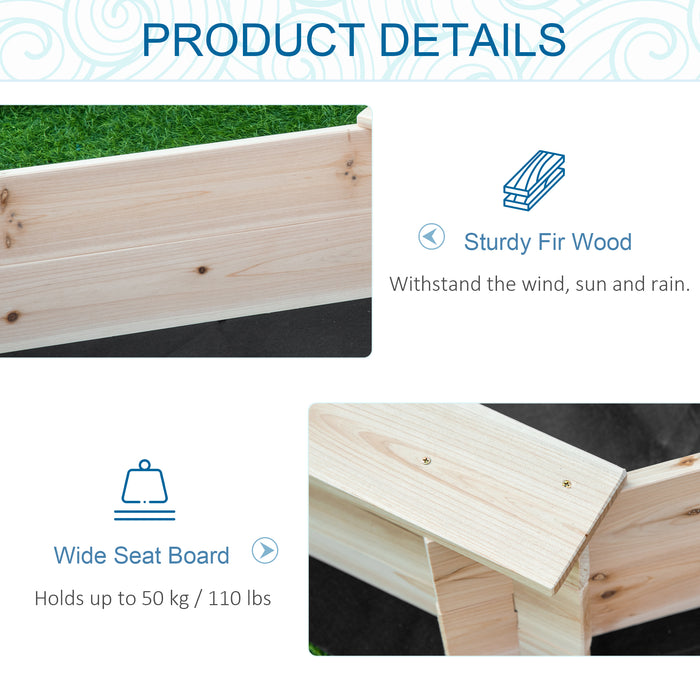 Outdoor Wooden Octagon Sandbox for Kids - Children's Backyard Playset with Protective Polyester Cover - Ideal for Ages 3-8