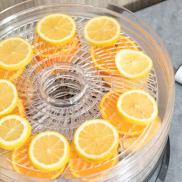 250W Stainless Steel 5-Tier Food Dehydrator - Adjustable Temperature Control, Ideal for Drying Fruits, Meats, Vegetables - Perfect for Healthy Snacks & Preserving Food