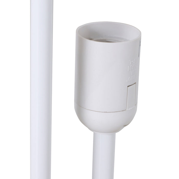 Modern 47" Wooden Floor Lamp with Beige Linen Shade - Elegant Lighting for Bedrooms, Studies, and Living Areas - 120cm Tall Cozy Illumination Solution