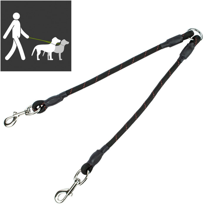 Dual Dog Leash Connector - Strong Twin Coupler for Walking Two Dogs - Ideal for Multi-Pet Owners