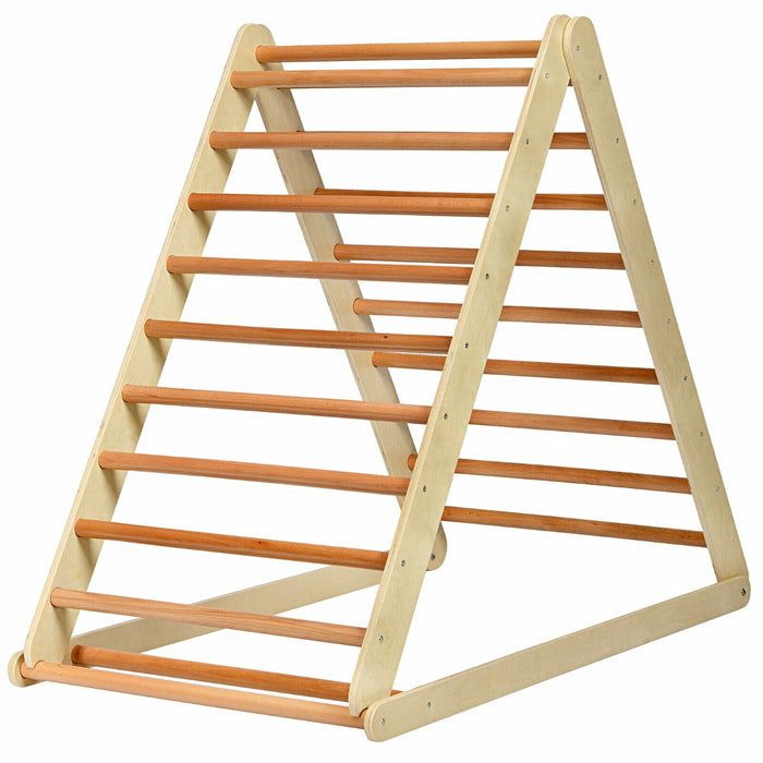 Wooden Climbing Ladder and Ramp - Colorful Play Equipment for Kindergarten and Home - Enhances Physical Development for Kids