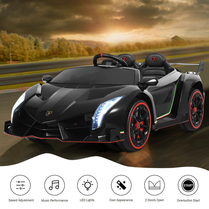 Kids Ride On Car Model 2.4G - Black Remote Control Car - Ideal for Children's Fun and Entertainment