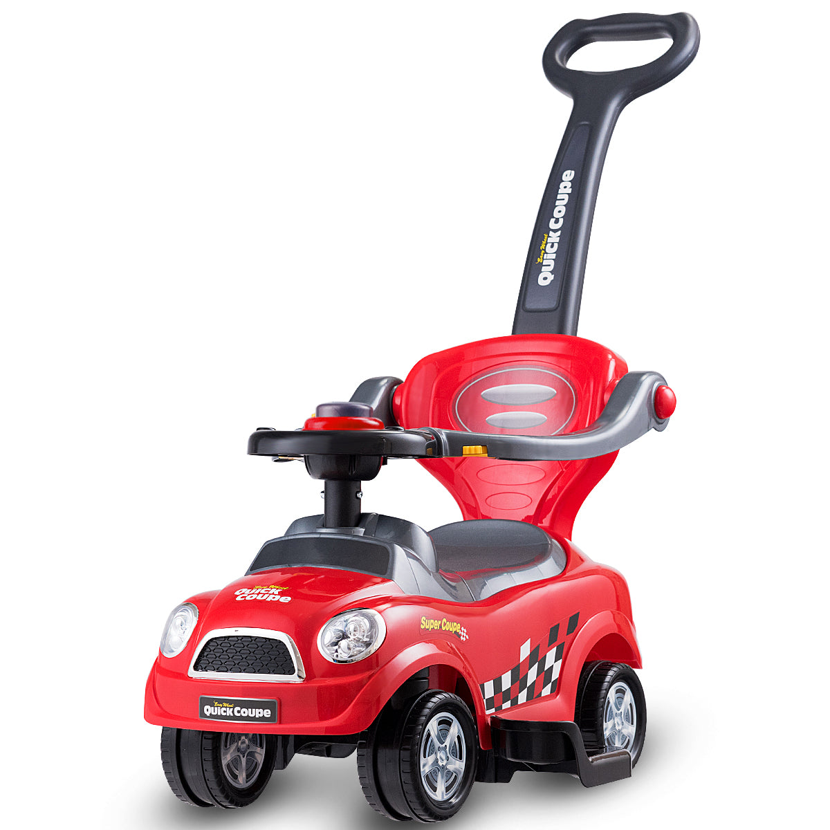 3 in 1 Kids Ride-on Car with Push Handle - Blue Version - Ideal for Enhancing Motor Skills & Providing Endless Fun